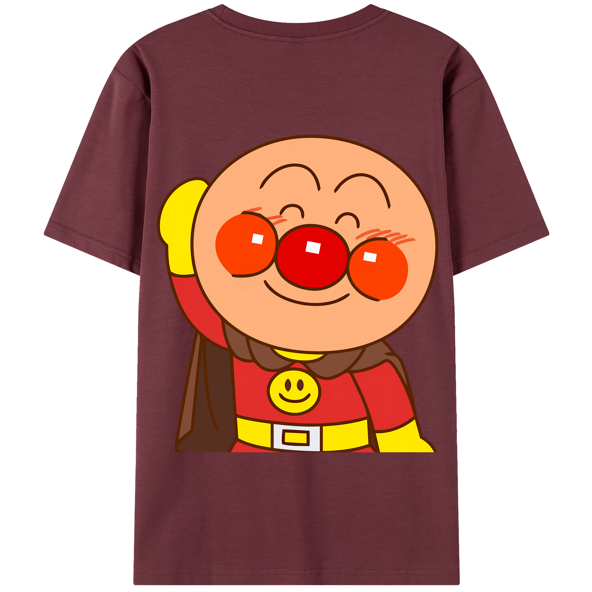 （画像用） アンパンマン Anpanman 綿100％半袖Tシャツ（背面プリント）
